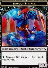 Sinuous Striker // Zombie Double-sided Token [Hour of Devastation Tokens] | Arkham Games and Comics