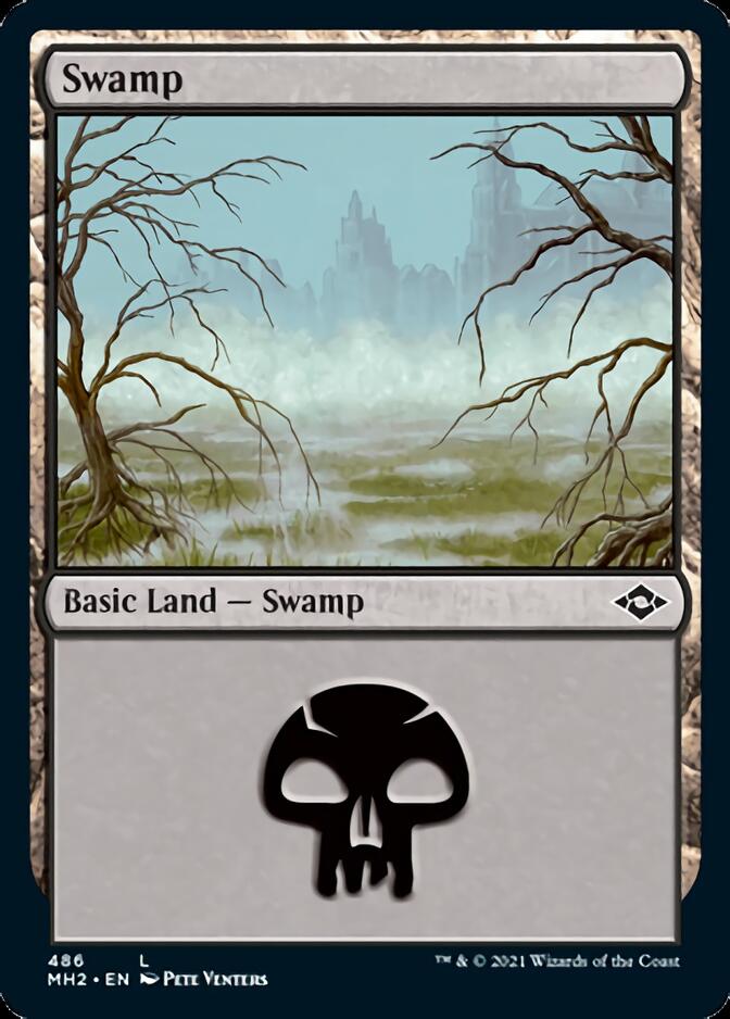 Swamp (486) (Foil Etched) [Modern Horizons 2] | Arkham Games and Comics