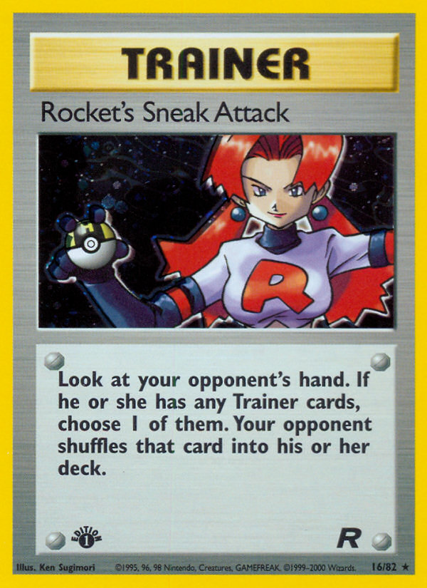 Rocket's Sneak Attack (16/82) [Team Rocket 1st Edition] | Arkham Games and Comics