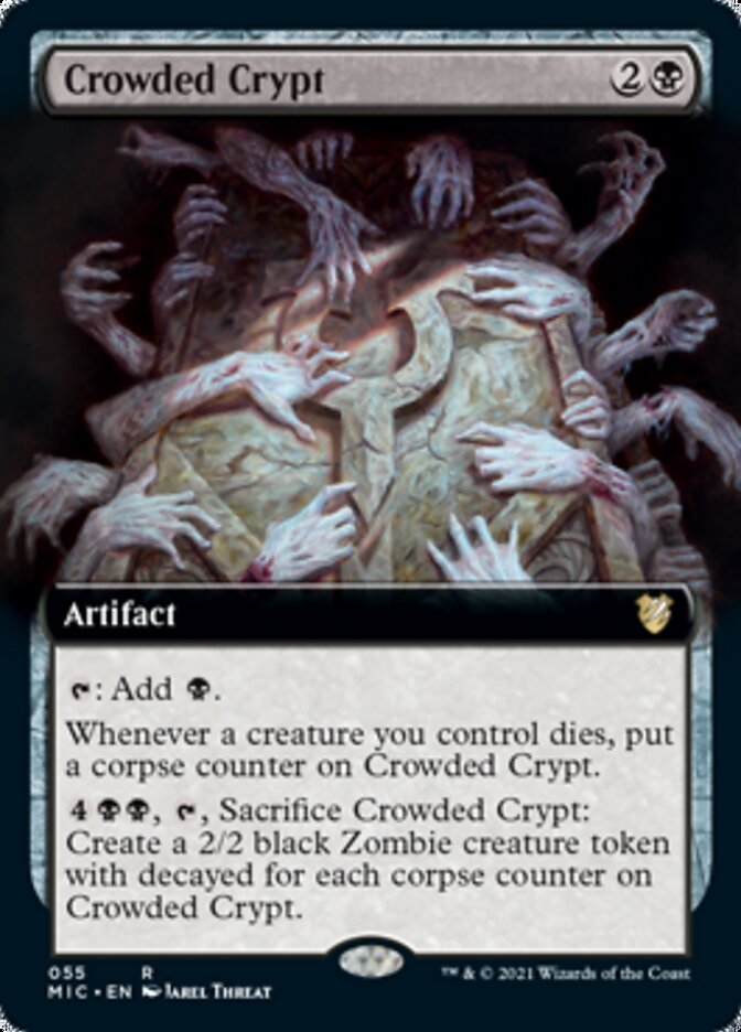 Crowded Crypt (Extended) [Innistrad: Midnight Hunt Commander] | Arkham Games and Comics