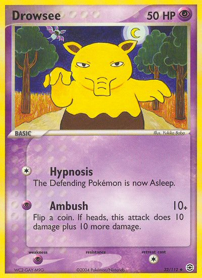 Drowzee (32/112) [EX: FireRed & LeafGreen] | Arkham Games and Comics