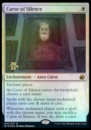 Curse of Silence [Innistrad: Midnight Hunt Prerelease Promos] | Arkham Games and Comics