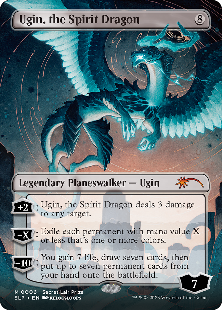 Ugin, the Spirit Dragon (Borderless) [Secret Lair Showdown] | Arkham Games and Comics