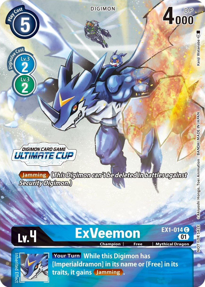 ExVeemon [EX1-014] (April Ultimate Cup 2022) [Classic Collection Promos] | Arkham Games and Comics