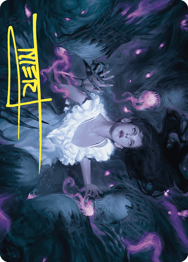 Neva, Stalked by Nightmares Art Card (Gold-Stamped Signature) [Wilds of Eldraine Art Series] | Arkham Games and Comics