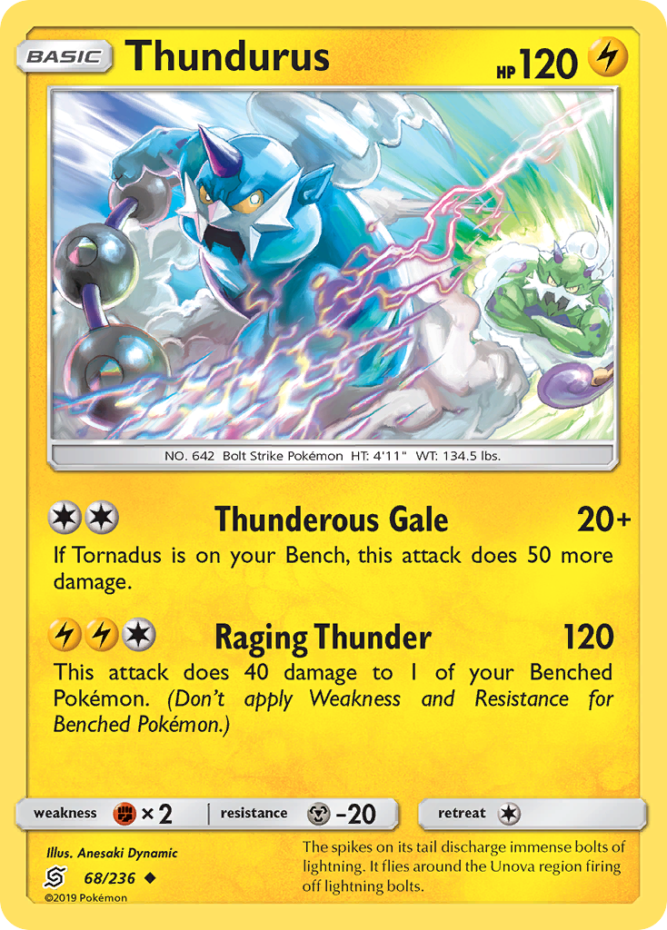 Thundurus (68/236) [Sun & Moon: Unified Minds] | Arkham Games and Comics