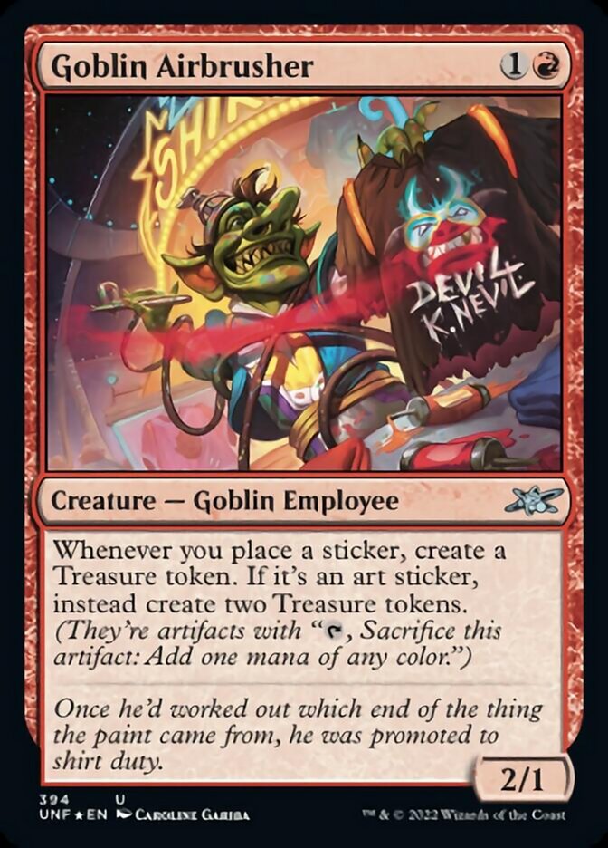 Goblin Airbrusher (Galaxy Foil) [Unfinity] | Arkham Games and Comics