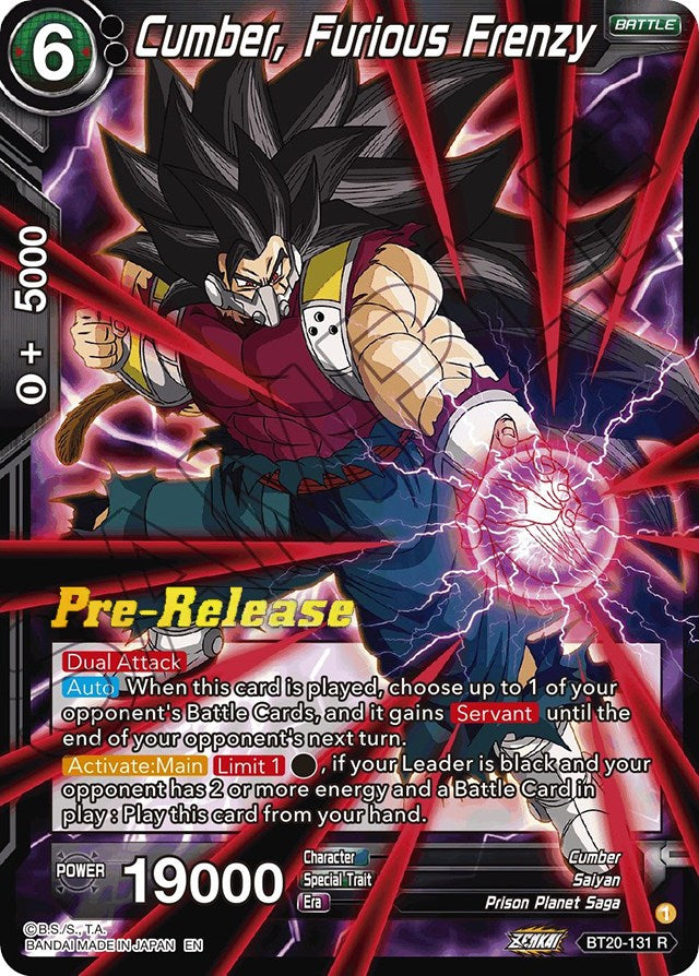 Cumber, Furious Frenzy (BT20-131) [Power Absorbed Prerelease Promos] | Arkham Games and Comics