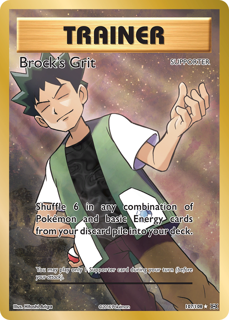 Brock's Grit (107/108) [XY: Evolutions] | Arkham Games and Comics