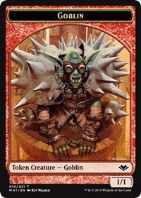 Goblin (010) // Construct (017) Double-sided Token [Modern Horizons Tokens] | Arkham Games and Comics