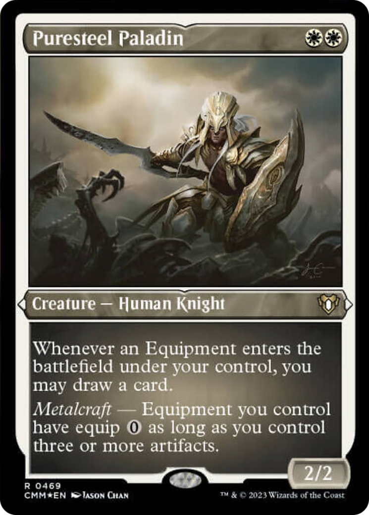 Puresteel Paladin (Foil Etched) [Commander Masters] | Arkham Games and Comics