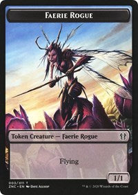 Faerie Rogue // Thopter Double-sided Token [Commander: Zendikar Rising Tokens] | Arkham Games and Comics
