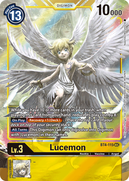 Lucemon [BT4-115] (Alternate Art) [Great Legend] | Arkham Games and Comics