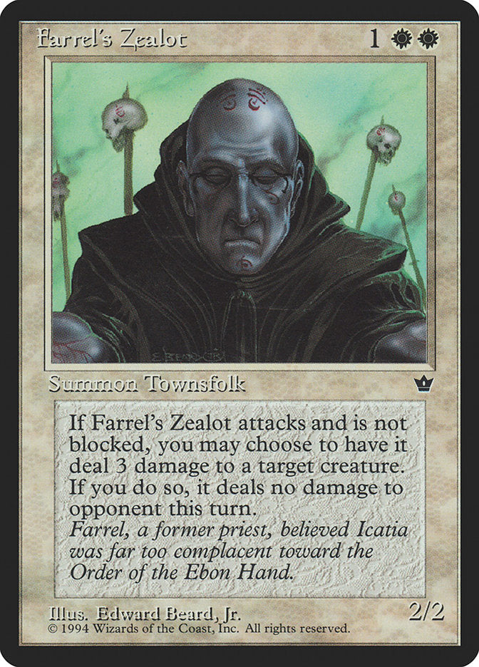 Farrel's Zealot (Edward P. Beard, Jr.) [Fallen Empires] | Arkham Games and Comics