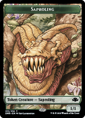 Zombie // Saproling Double-Sided Token [Dominaria Remastered Tokens] | Arkham Games and Comics