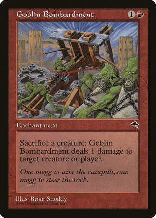 Goblin Bombardment [Tempest] | Arkham Games and Comics