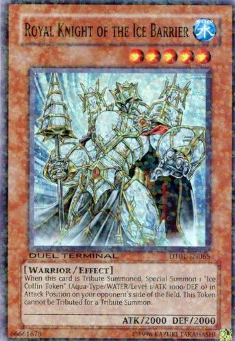 Royal Knight of the Ice Barrier [DT01-EN065] Super Rare | Arkham Games and Comics