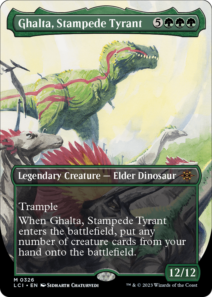 Ghalta, Stampede Tyrant (Borderless) [The Lost Caverns of Ixalan] | Arkham Games and Comics