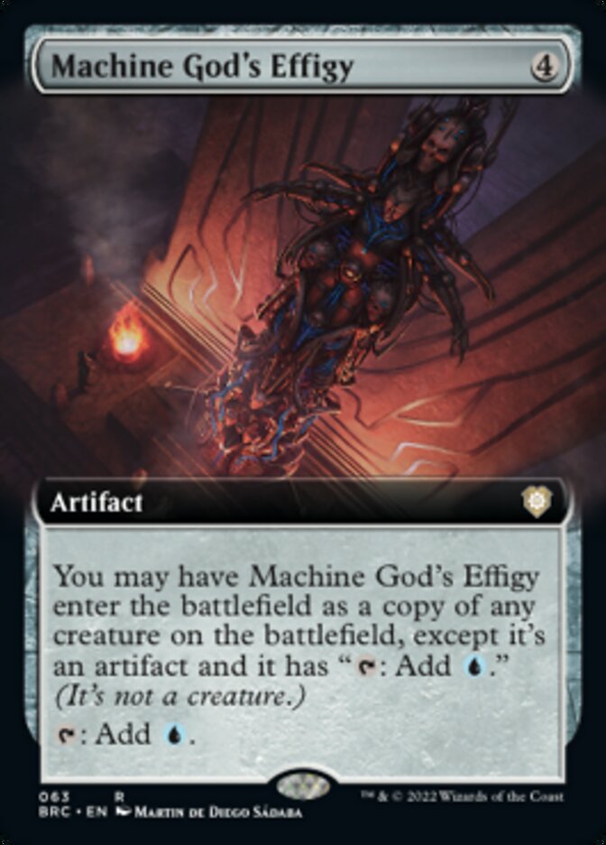 Machine God's Effigy (Extended Art) [The Brothers' War Commander] | Arkham Games and Comics