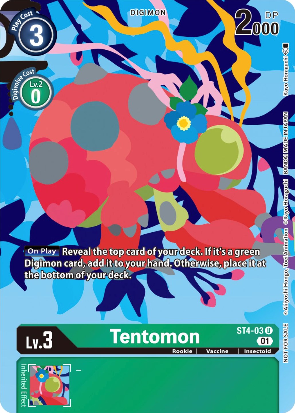 Tentomon [ST4-03] (Tamer's Card Set 2 Floral Fun) [Starter Deck: Giga Green Promos] | Arkham Games and Comics