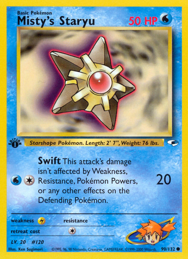 Misty's Staryu (90/132) [Gym Heroes 1st Edition] | Arkham Games and Comics