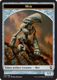 Myr (023) // Thopter (025) Double-sided Token [Commander 2018 Tokens] | Arkham Games and Comics
