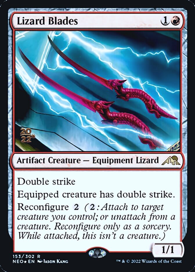 Lizard Blades [Kamigawa: Neon Dynasty Prerelease Promos] | Arkham Games and Comics