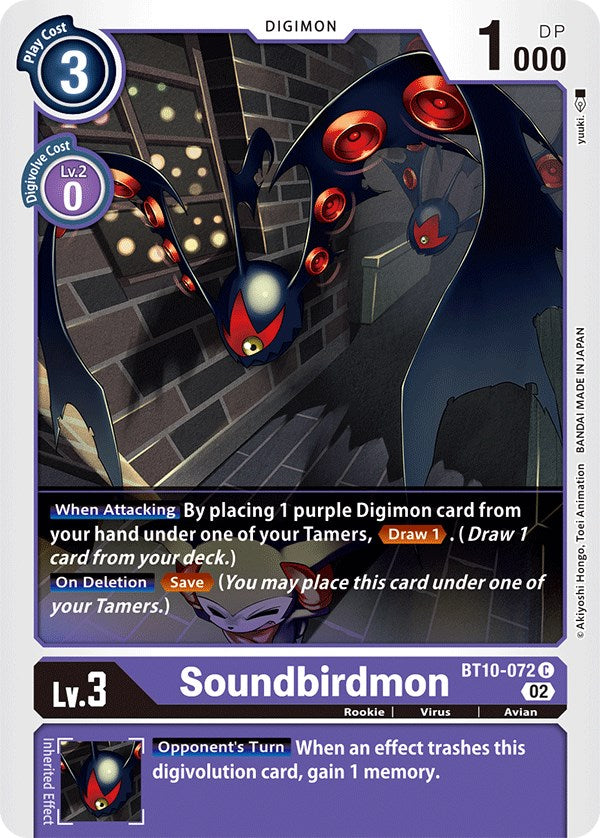 Soundbirdmon [BT10-072] [Xros Encounter] | Arkham Games and Comics