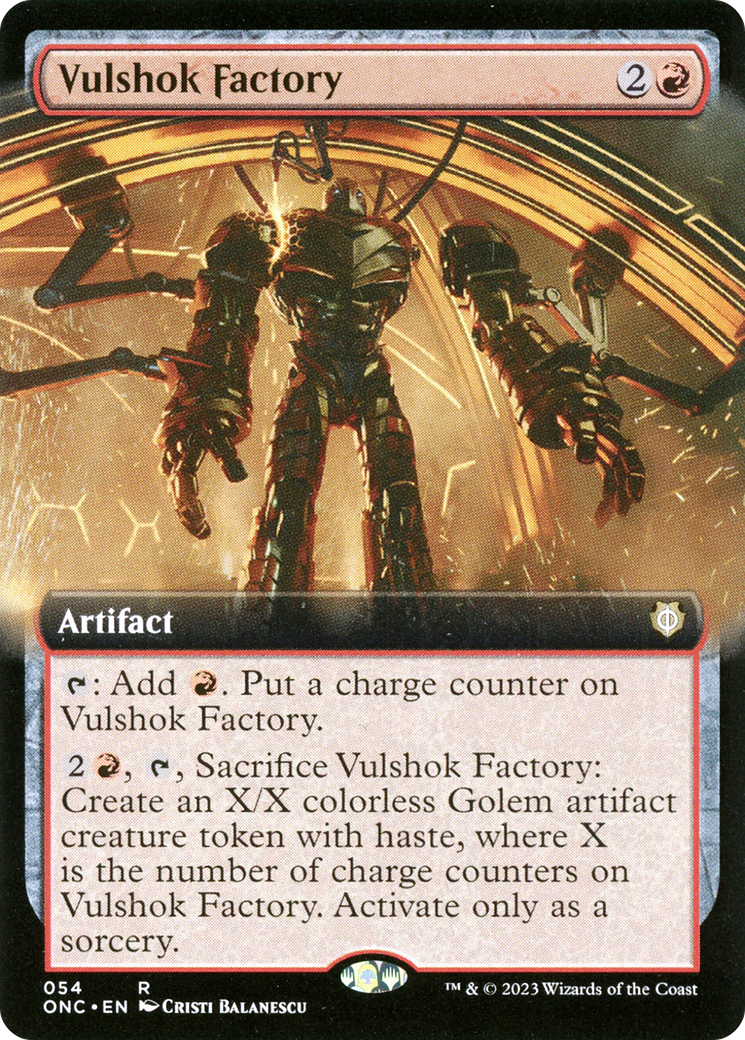 Vulshok Factory (Extended Art) [Phyrexia: All Will Be One Commander] | Arkham Games and Comics