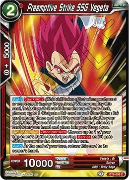 Preemptive Strike SSG Vegeta [BT6-008] | Arkham Games and Comics