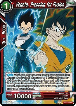 Vegeta, Prepping for Fusion [BT6-009] | Arkham Games and Comics