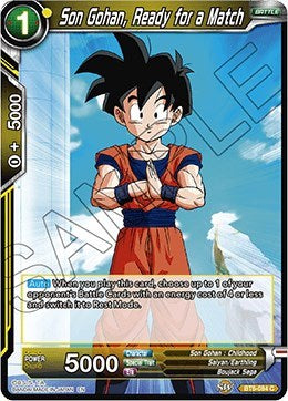 Son Gohan, Ready for a Match [BT6-084] | Arkham Games and Comics