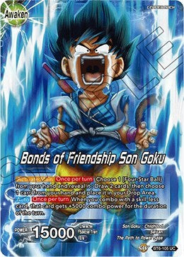Son Goku // Bonds of Friendship Son Goku [BT6-105] | Arkham Games and Comics