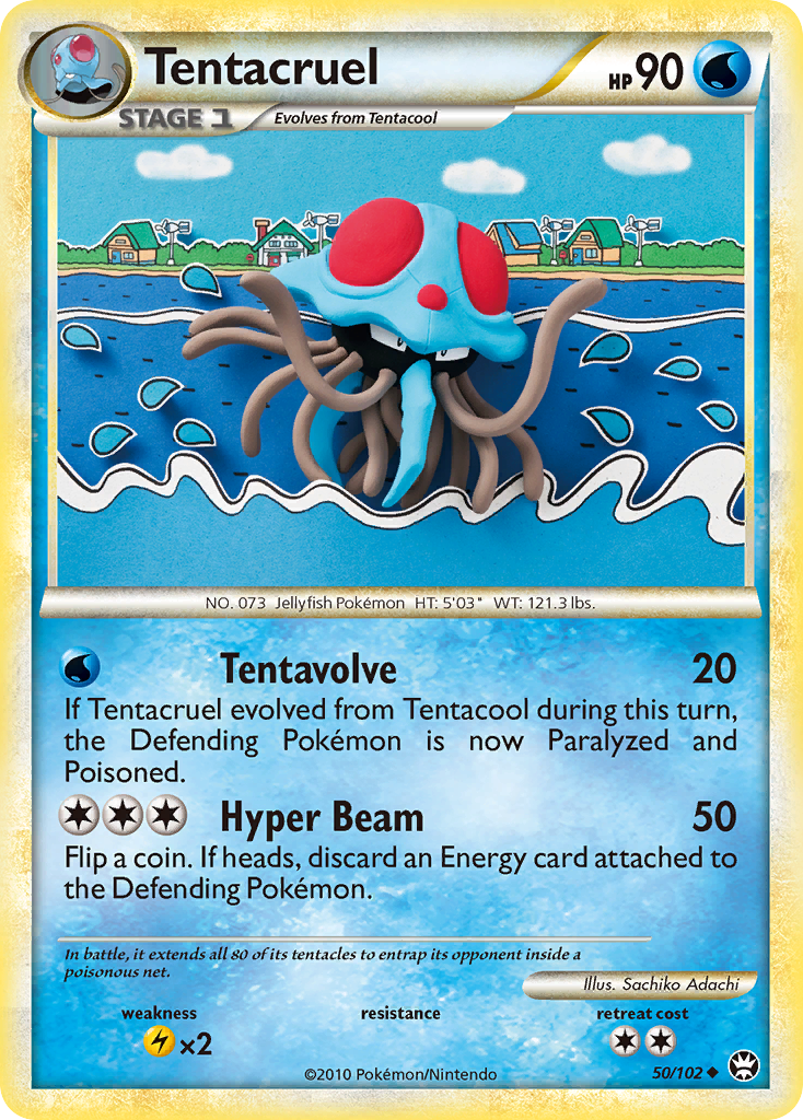 Tentacruel (50/102) [HeartGold & SoulSilver: Triumphant] | Arkham Games and Comics