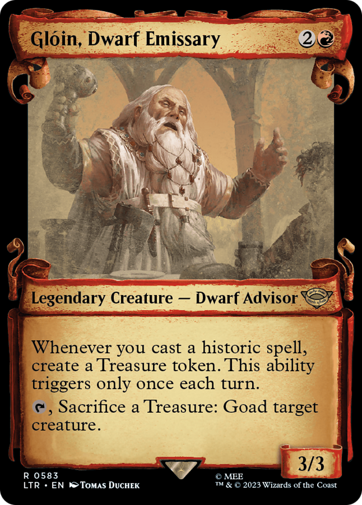 Gloin, Dwarf Emissary [The Lord of the Rings: Tales of Middle-Earth Showcase Scrolls] | Arkham Games and Comics