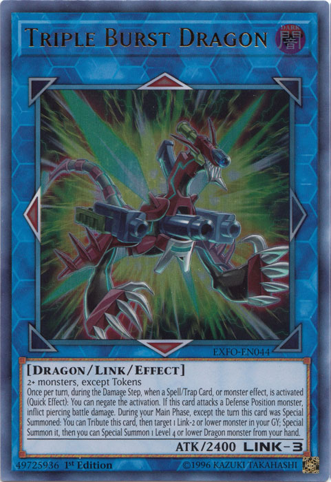 Triple Burst Dragon [EXFO-EN044] Ultra Rare | Arkham Games and Comics