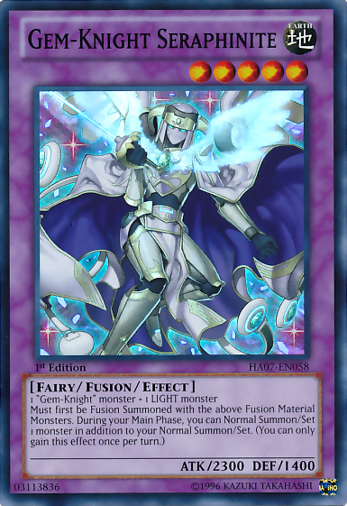 Gem-Knight Seraphinite [HA07-EN058] Super Rare | Arkham Games and Comics