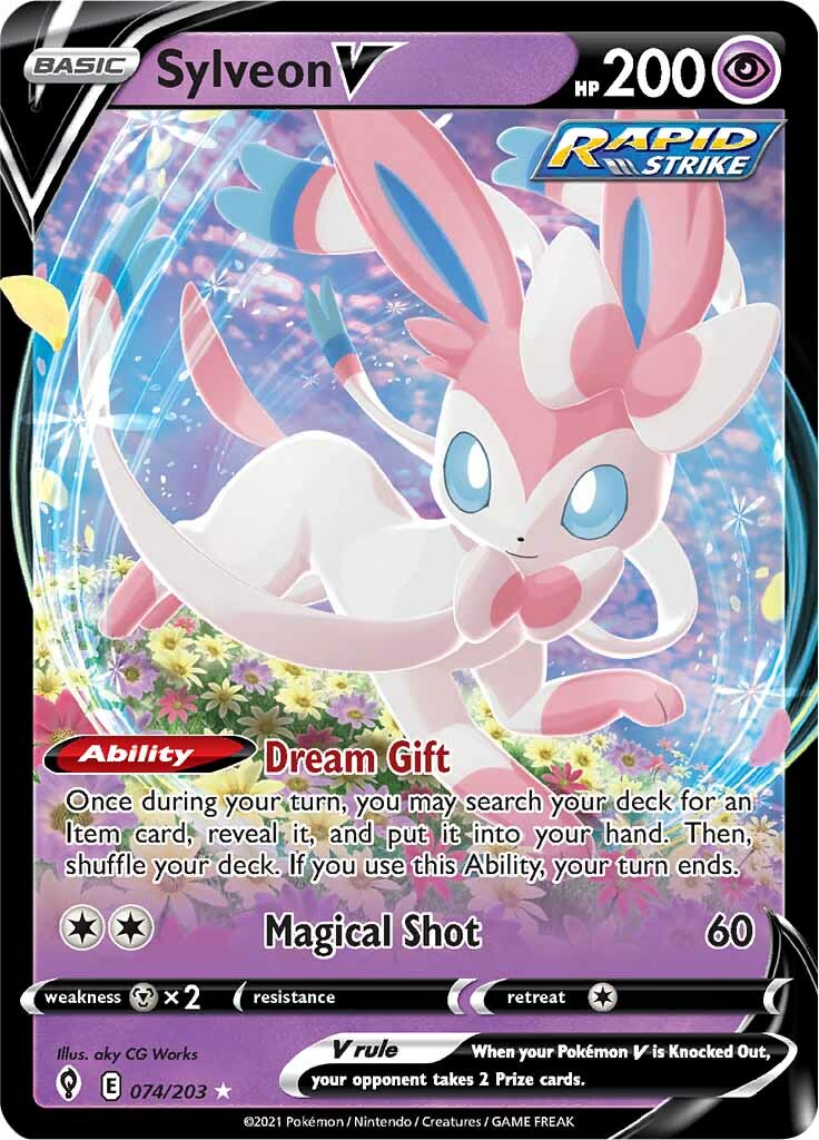 Sylveon V (074/203) [Sword & Shield: Evolving Skies] | Arkham Games and Comics