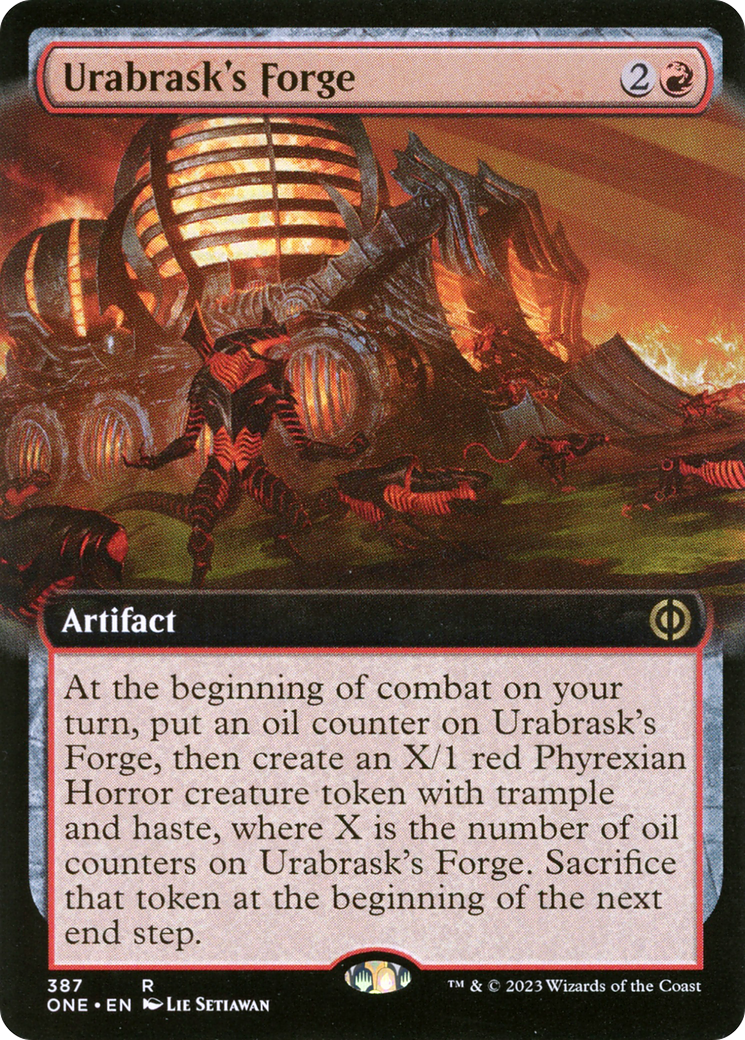 Urabrask's Forge (Extended Art) [Phyrexia: All Will Be One] | Arkham Games and Comics