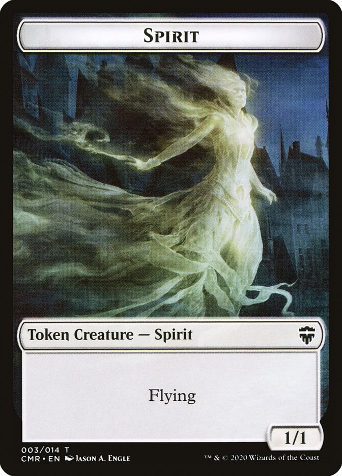 Spirit Token [Commander Legends Tokens] | Arkham Games and Comics