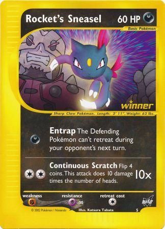 Rocket's Sneasel (5) (Jumbo Card) [Best of Promos] | Arkham Games and Comics