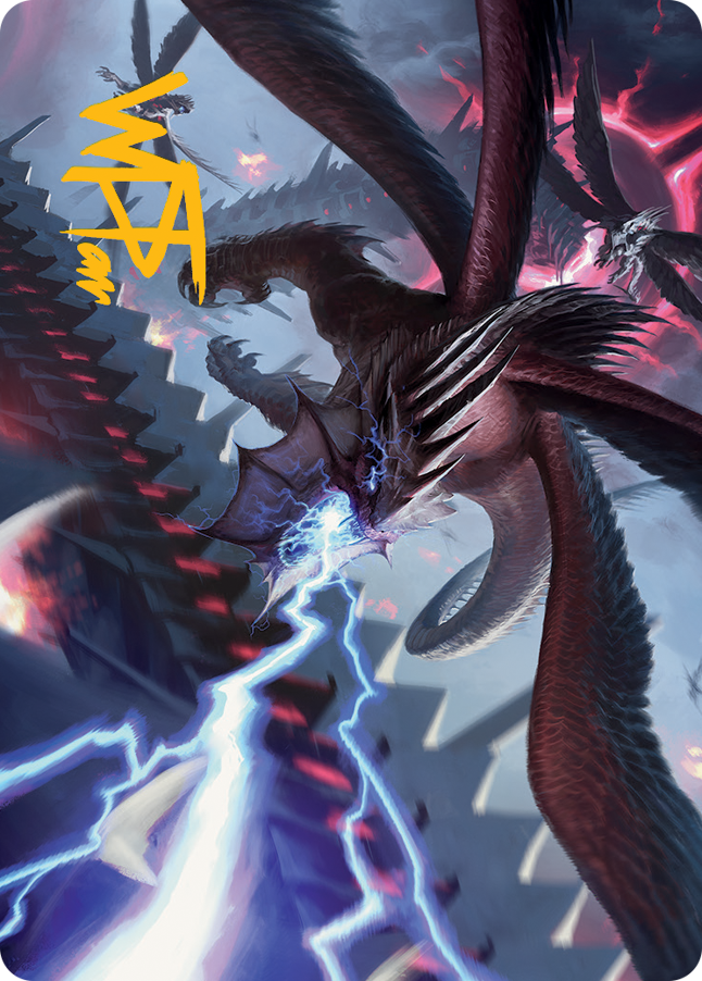 Defiant Thundermaw Art Card (Gold-Stamped Signature) [March of the Machine Art Series] | Arkham Games and Comics