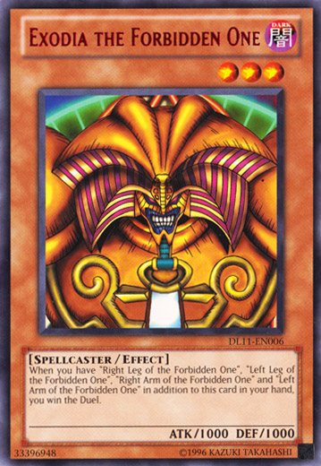 Exodia the Forbidden One (Red) [DL11-EN006] Rare | Arkham Games and Comics