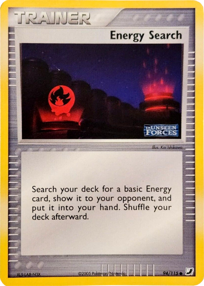 Energy Search (94/115) (Stamped) [EX: Unseen Forces] | Arkham Games and Comics