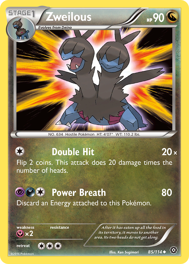 Zweilous (85/114) [XY: Steam Siege] | Arkham Games and Comics