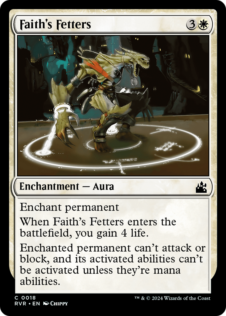 Faith's Fetters [Ravnica Remastered] | Arkham Games and Comics