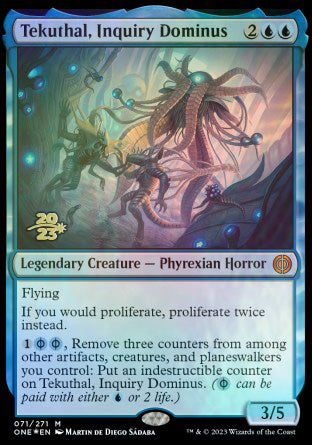 Tekuthal, Inquiry Dominus [Phyrexia: All Will Be One Prerelease Promos] | Arkham Games and Comics