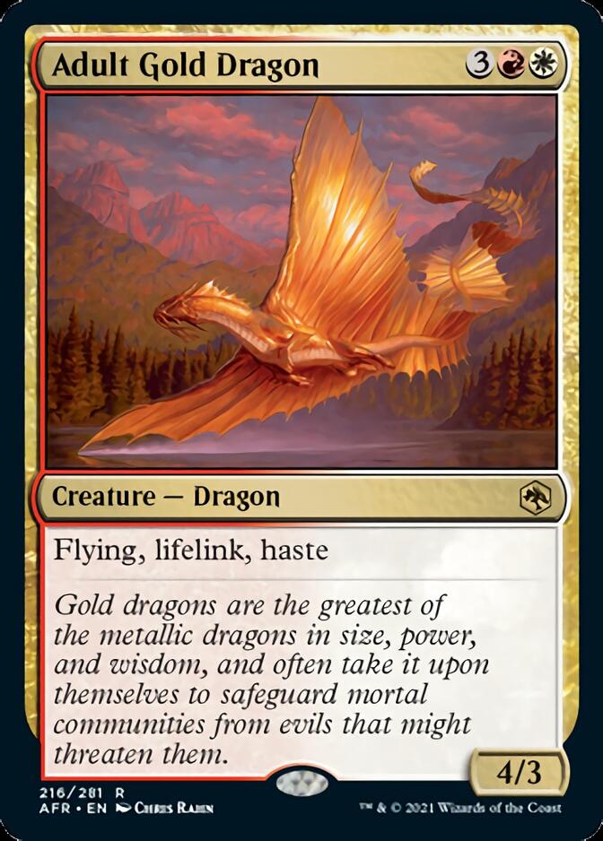 Adult Gold Dragon [Dungeons & Dragons: Adventures in the Forgotten Realms] | Arkham Games and Comics