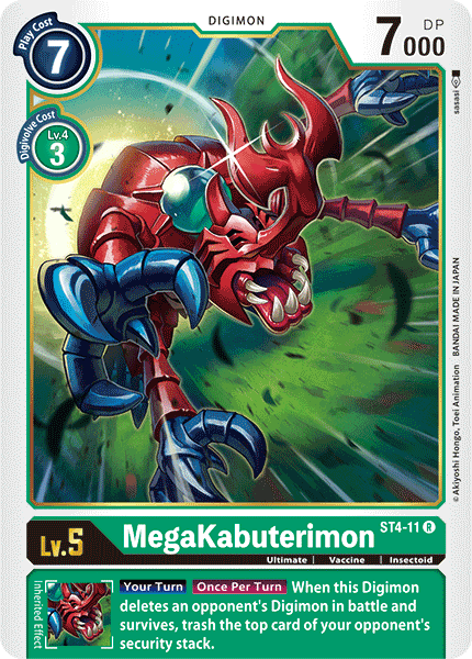 MegaKabuterimon [ST4-11] [Starter Deck: Giga Green] | Arkham Games and Comics