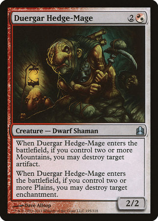 Duergar Hedge-Mage [Commander 2011] | Arkham Games and Comics